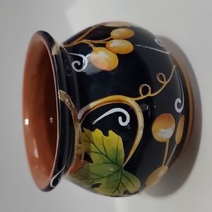 Vino Bianco Painted Vase